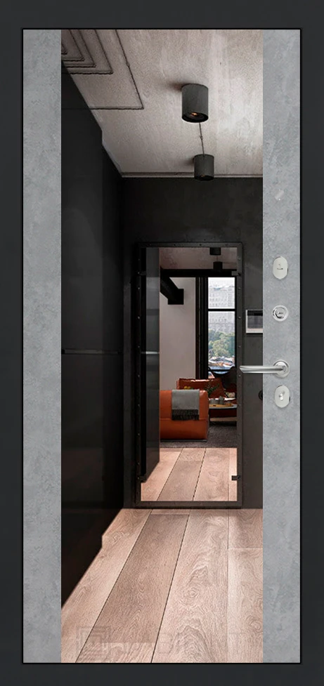 Зеркало Максимум - Бетон светлый