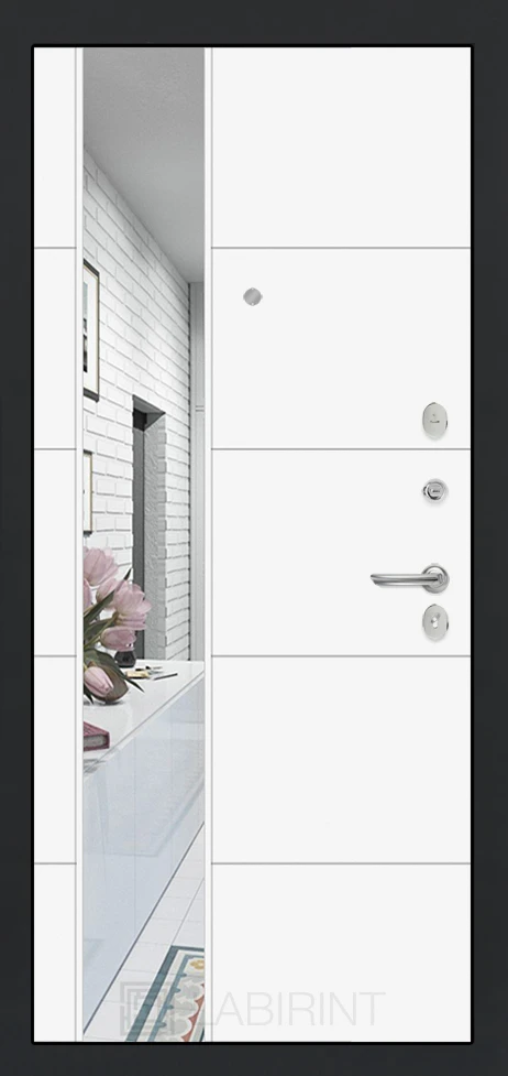 Зеркало 19 - Белый софт