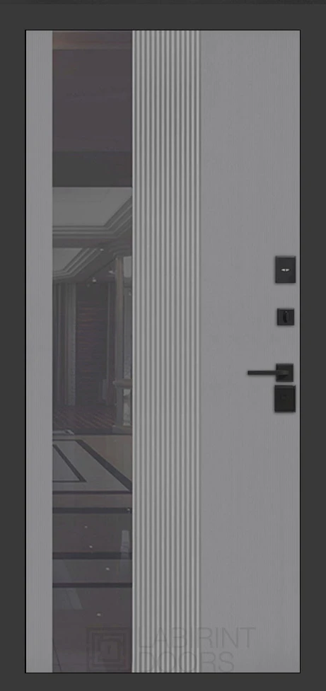 Зеркало 32 тонированное - Серый рельеф софт