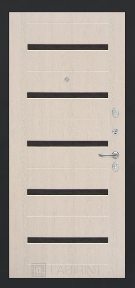 01 - Беленый дуб, стекло черное